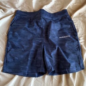 Alphalete identity shorts black camo NWOT